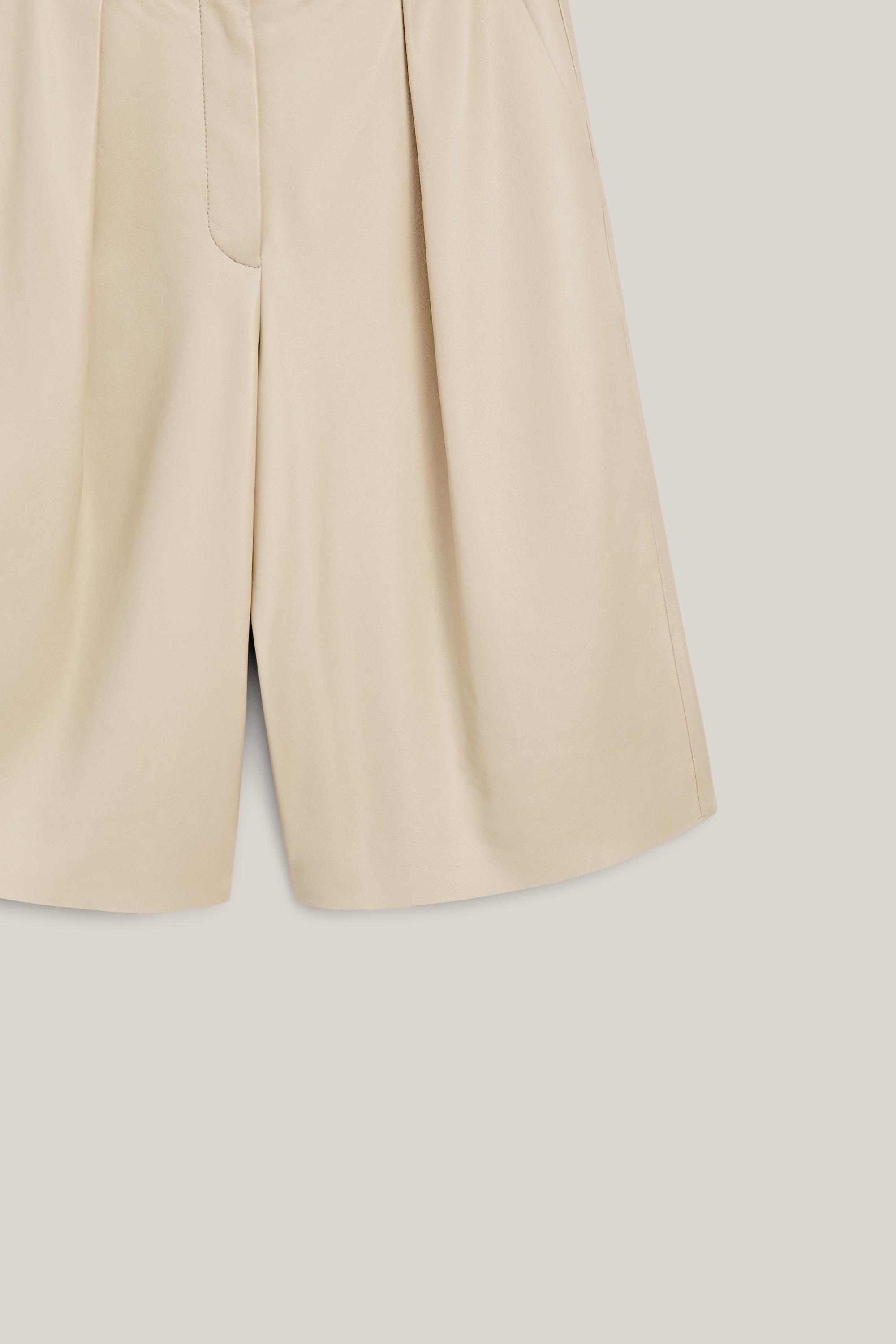 Bermuda long en cuir nappa - LIMITED EDITION